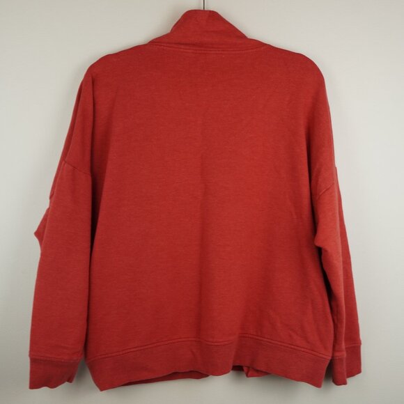 Eddie Bauer Coral‎ Pink Cowl Neck Pullover Sweatshirt Size Medium - Picture 6 of 7